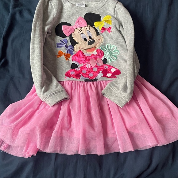 Disney Other - Disney Grey and Pink Minnie Mouse Dress Top